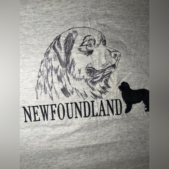 90s Newfoundland Dog T-shirt - Picture 3 of 10